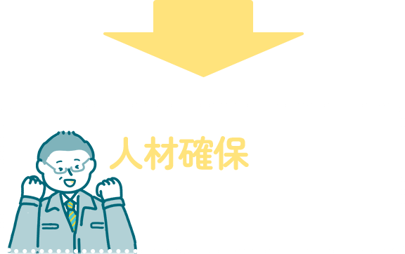 人材確保において大きな武器に